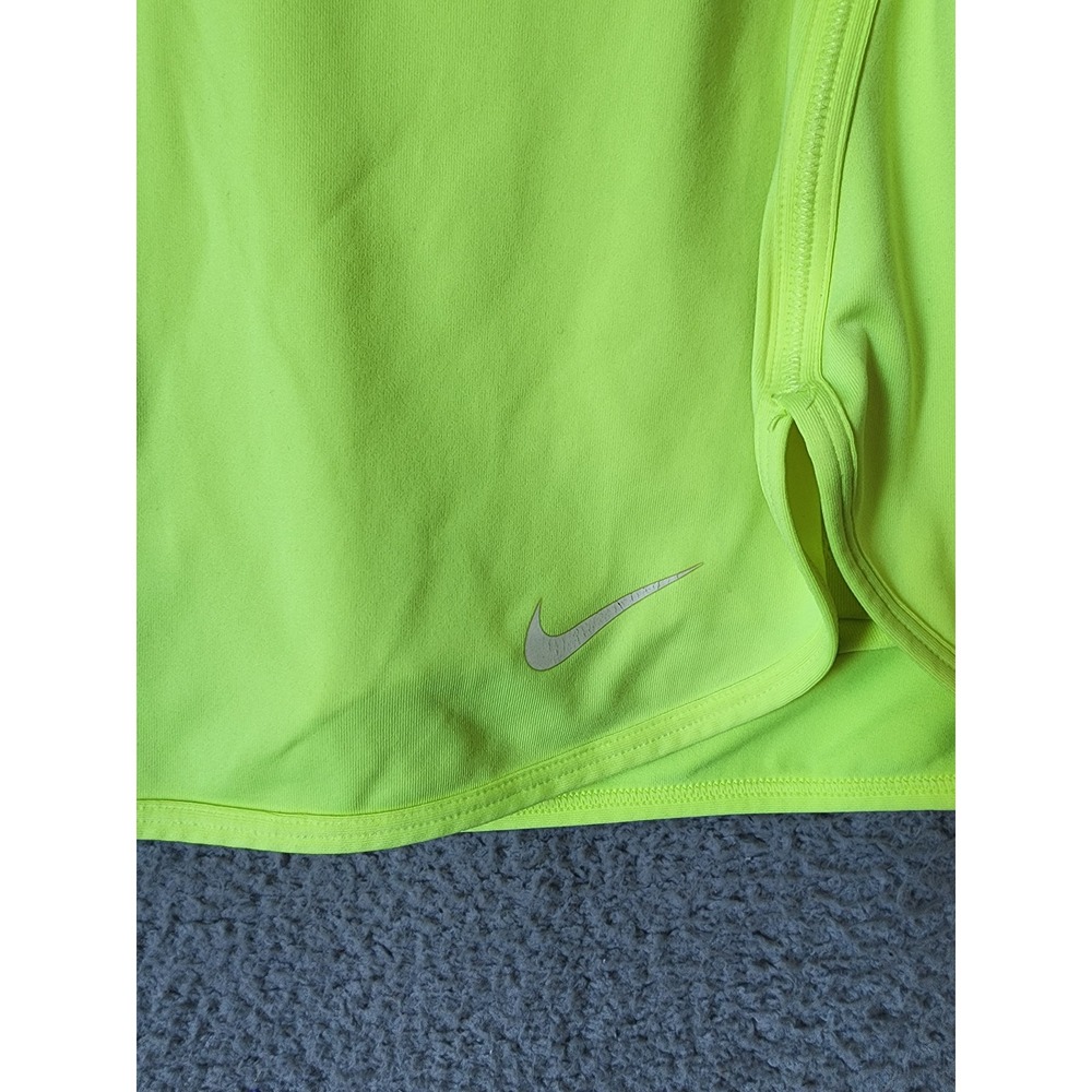 Nike Dri-FIT Skort Womens Medium Neon Yellow Athletic Tennis Activewear Skirt - Picture 3 of 15